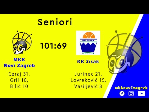 MKK Novi Zagreb - KK Sisak 101:69 [Kvalifikacije za Drugu mušku ligu Centar]