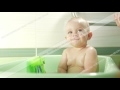 Happy Baby Taking A Bath Playing With Foam Bubbles Mother Washing Little Boy Young Child In A