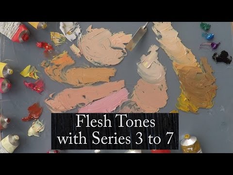 Demonstrating Flesh Tones using Michael Harding Series 3 to 7 Oil Colours, by Vicki Norman