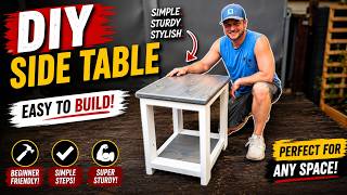 How to Build a DIY Farmhouse Side Table | Easy Woodworking Project