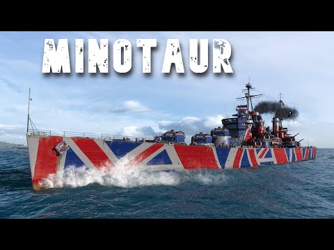 World of WarShips Minotaur - 824 Impacts – No Escape from the Barrage!