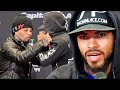 HECTOR GARCIA FIRST REACTION TO GERVONTA DAVIS PUSH AT FACE OFF; SAYS HES WONT BE INTIMIDATED BY HIM