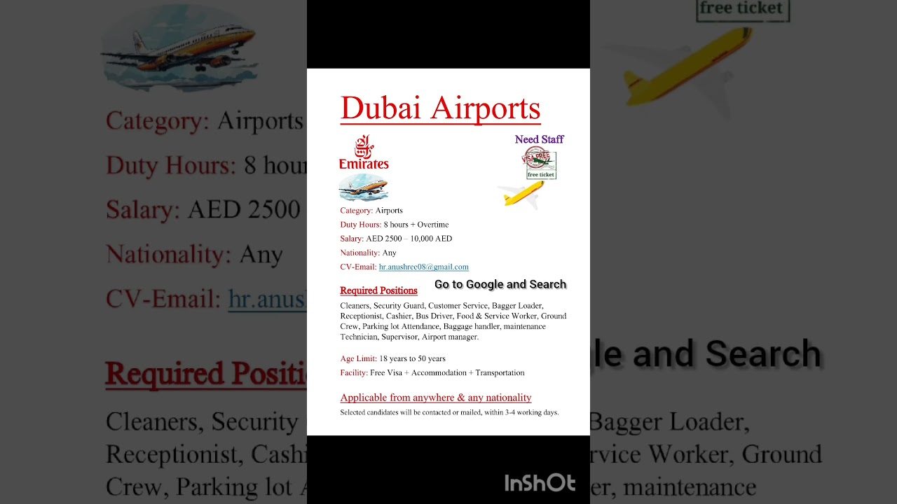 Dubai Airport Jobs 2025: Your Gateway to Success #dubaijobs #dubaiairportjobs #shorts