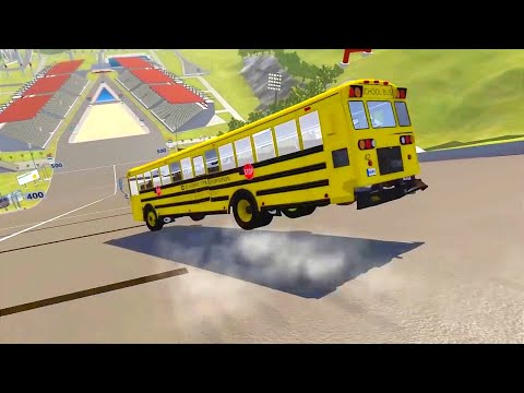 Car Jump Arena Bus Jump - BeamNG.drive