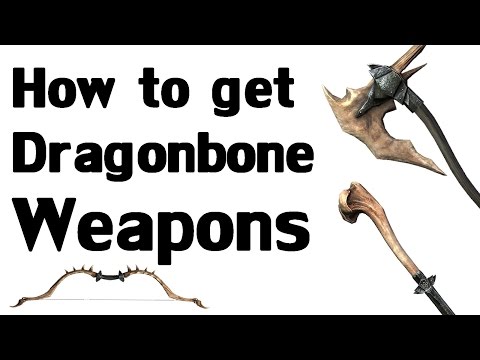 Skyrim Remastered: GET Dragon Bone Weapons (Without Smithing Dragonbone Special Edition Guides) Video