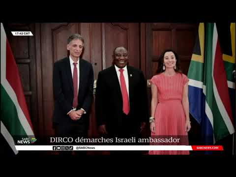 SA issues démarche to Israel Ambassador Eliav Belotsercovsky