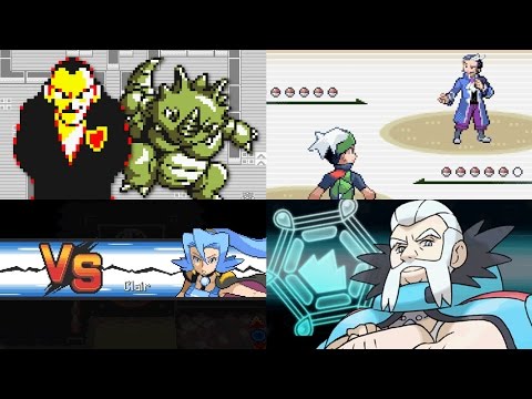 Evolution of Final Gym Leader Battles in Pokémon games (1996 - 2017)