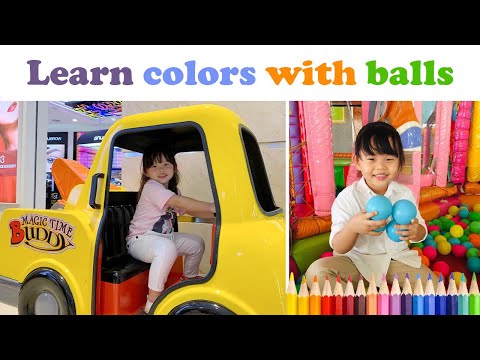 Learn Colors Balls at School Playground - Aii Language Center Student