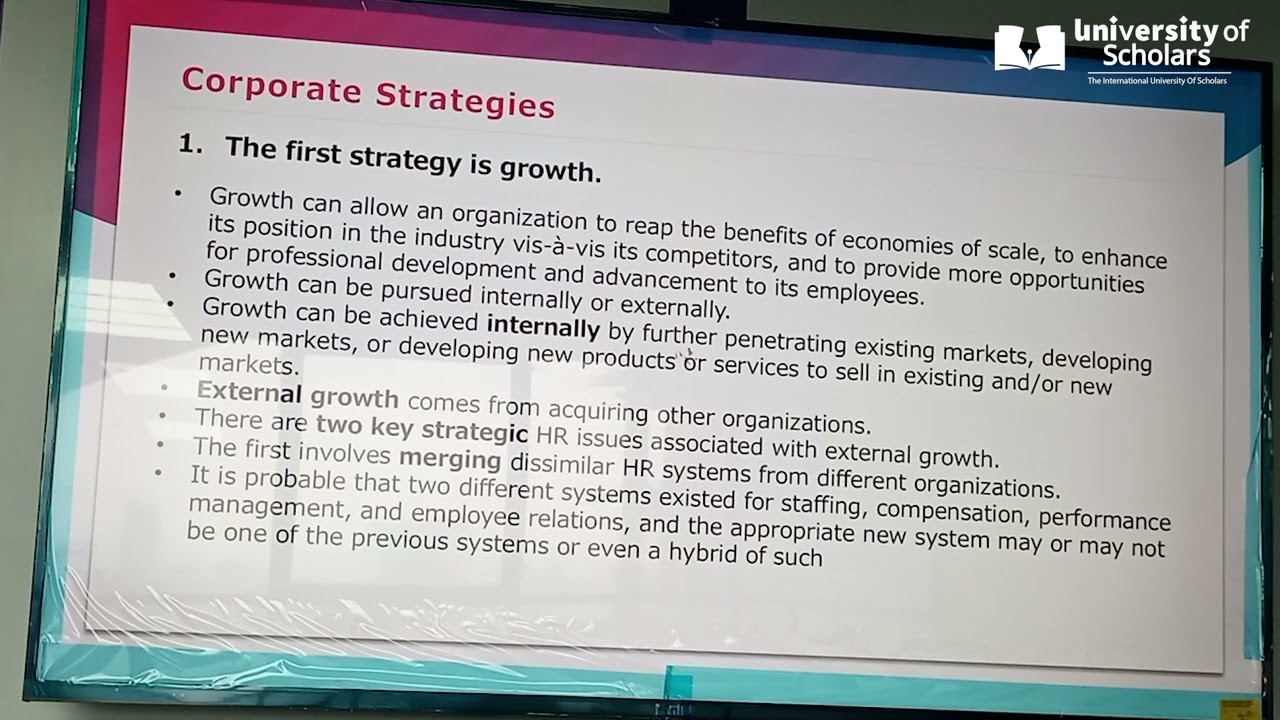 Strategic HRM| Chapter-3 | MBA | Tazin Ahmed | University of Scholars