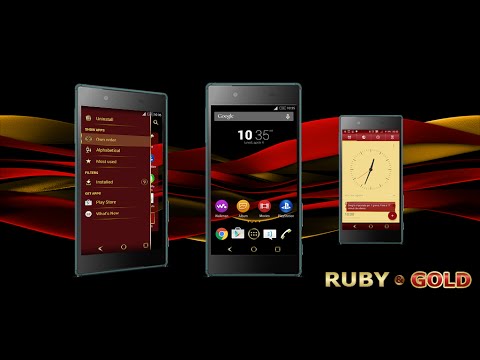 Ruby & Gold Theme for Xperia Video
