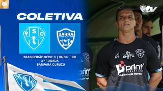 #PapãoTV: COLETIVA PÓS JOGO DO TÉCNICO JÚNIOR ROCHA (PAYSANDU 1X1 BARRA ) - AO VIVO