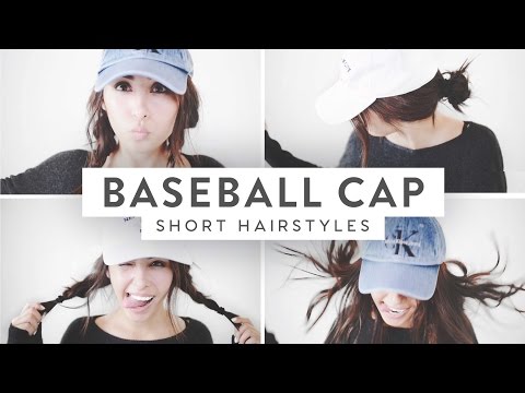 3 Baseball Cap Hairstyles! | Medium Short Hair ♡