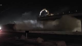 Interstate 25 destruction.  making room.