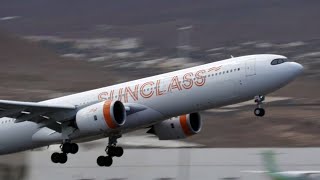 Close up take offs from Canary Islands | AMAZING runway view