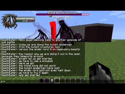 Minecraft mob battles: Ender Lord VS Mutant Enderman