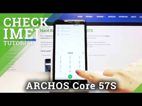 How to Find IMEI and Serial Number in ARCHOS Core 57S – Check IMEI number