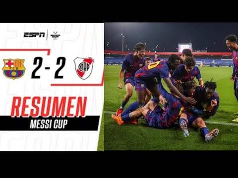Barcelona U16 vs River Plate U16 2-2 All Goals & Highlights - Messi Cup 2025