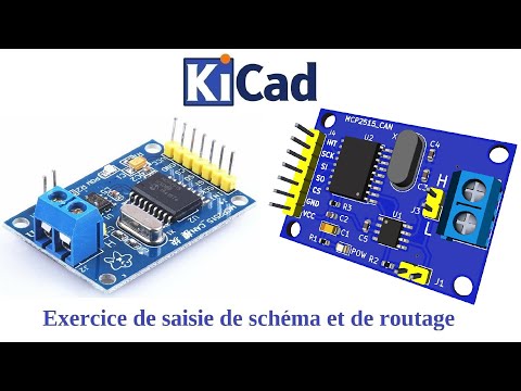 Exercice de routage sur KiCAD : module BUS CAN MCP2515