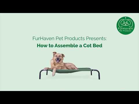 FurHaven Steel Frame Cot-Style Raised Pet Bed - Second Medium