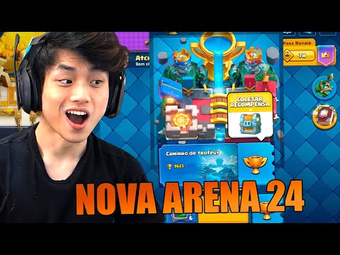 CHEGUEI NA ÚLTIMA ARENA DO CLASH ROYALE!!