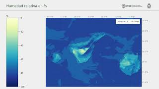 Tenerife Relative Humidity forecast: 20251028