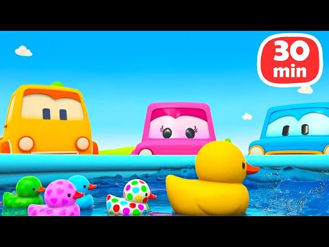 Schlaue Autos auf Deutsch. 5 Folgen in einem Cartoon. Spielzeugautos für Kinder