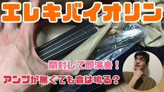 【開けて5秒で演奏】エレキバイオリンを弾いてみた！