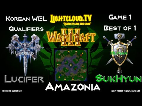 Lucifer (UD) VS SukHyun (HU) - WC3 - WEL 2013