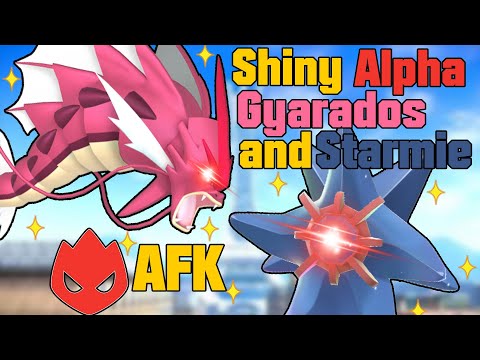 AFK SHINY ALPHA GYARADOS & STARMIE (Easy Method!) in Pokémon Legends Z-A