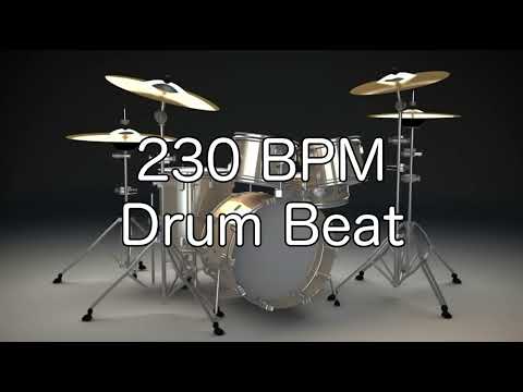 230 BPM Shuffle Drum Beat for Musical Practice