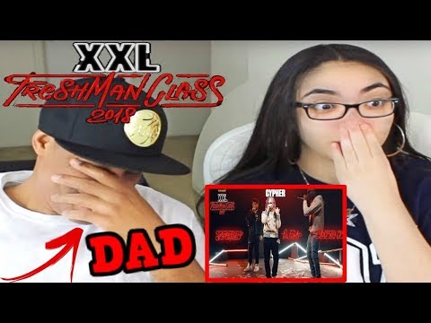 MY DAD REACTS TO Lil Pump, BlocBoy JB and Smokepurpp's Cypher - 2018 XXL Freshman REACTION
