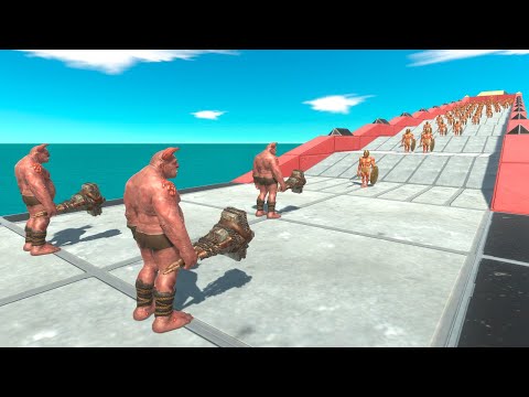 Ogre Lord vs Achilles - Animal Revolt Battle Simulator