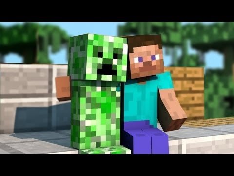 Eminem "The Monster" MINECRAFT PARODY - Friends With A Creeper Video
