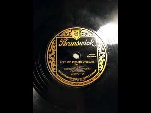 Brunswick Concert Orchestra: 1927 Poet and Peasant Overture in Restored Sound
