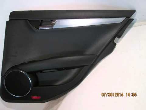 2011 Mercedes C300 Rear door trim panel / liner RR BLK GOOD SHAPE 204TYPE - mbiparts.com Used... OEM