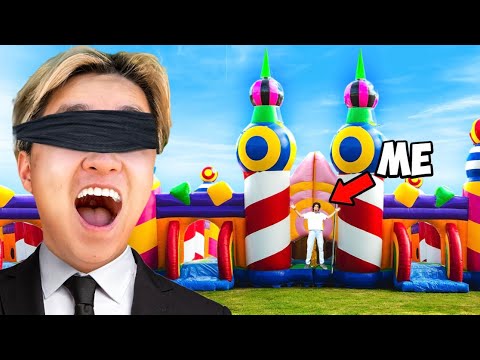 Surprised Him With *WORLD'S BIGGEST* BOUNCY CASTLE (Insane) | NichLmao