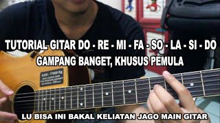 Tutorial Gitar pemula DO RE MI FA SO LA SI DO