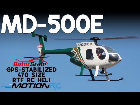 RotorScale MD-500E Super Scale 470 Size GPS Stabilized Helicopter | Motion RC