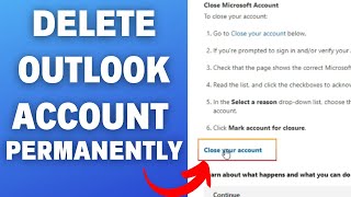 How To Delete Outlook Account Permanently 2023 | Close Outlook Account Permanently | Outlook.com