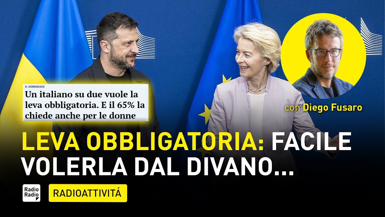 "Leva obbligatoria: gli italiani la pensano così!": l'astuta distorsione da prima pagina è servita