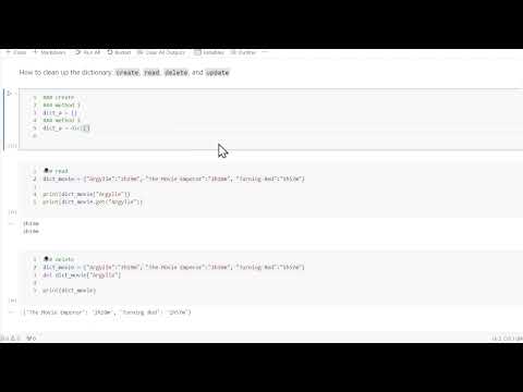 Python 101 Part9 Dictionary
