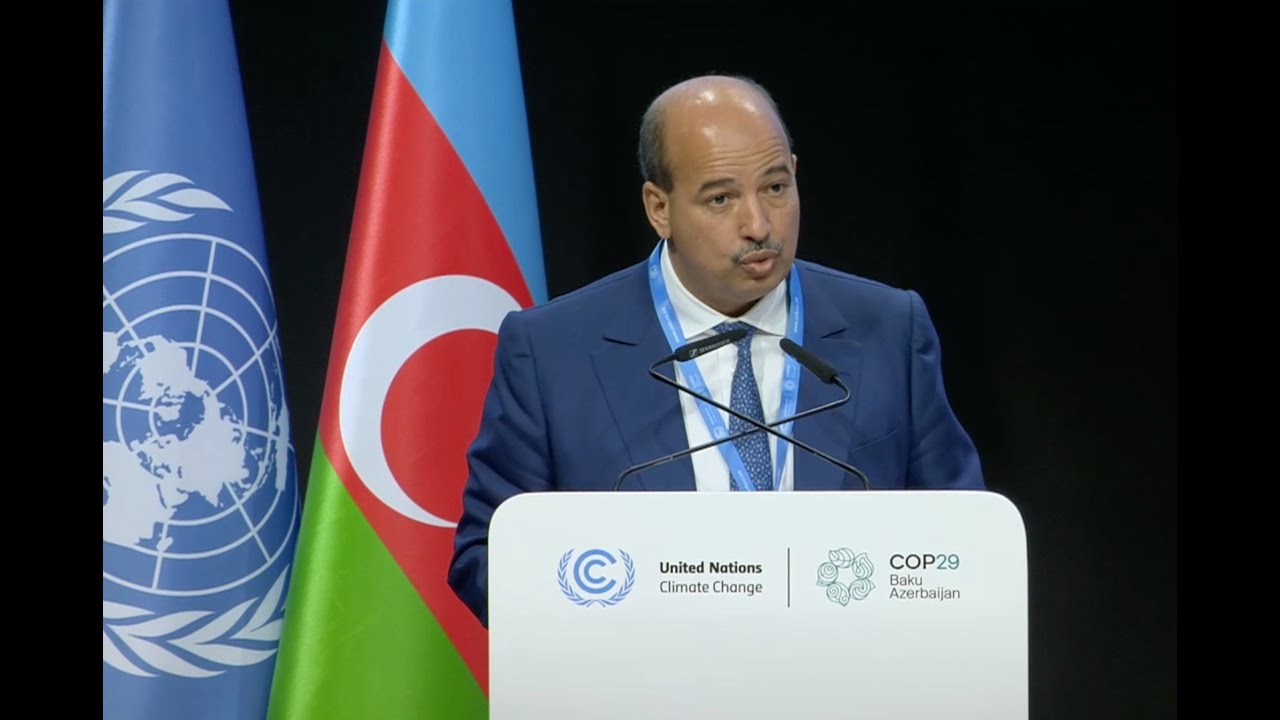 Baku, Azerbaijan - PAM President  Hon. Enaam Mayara (Morocco), addressed High-Level Segment of COP29