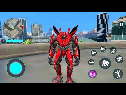 Red Mirage Multiple Transformation Jet Robot Car Game - Android Gameplay