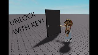 How to Make a Locked Door and Unlock it With a Key On Roblox Studio!