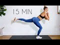 15 MIN LEG WORKOUT - Thighs, Booty, Calves (No Equipment)
