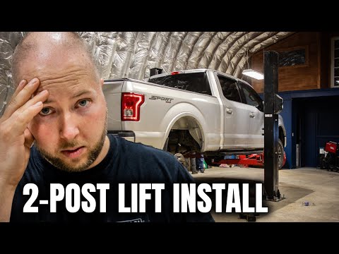 THIS WAS NOT AN EASY TASK - [ 2-Post Lift Installation ]