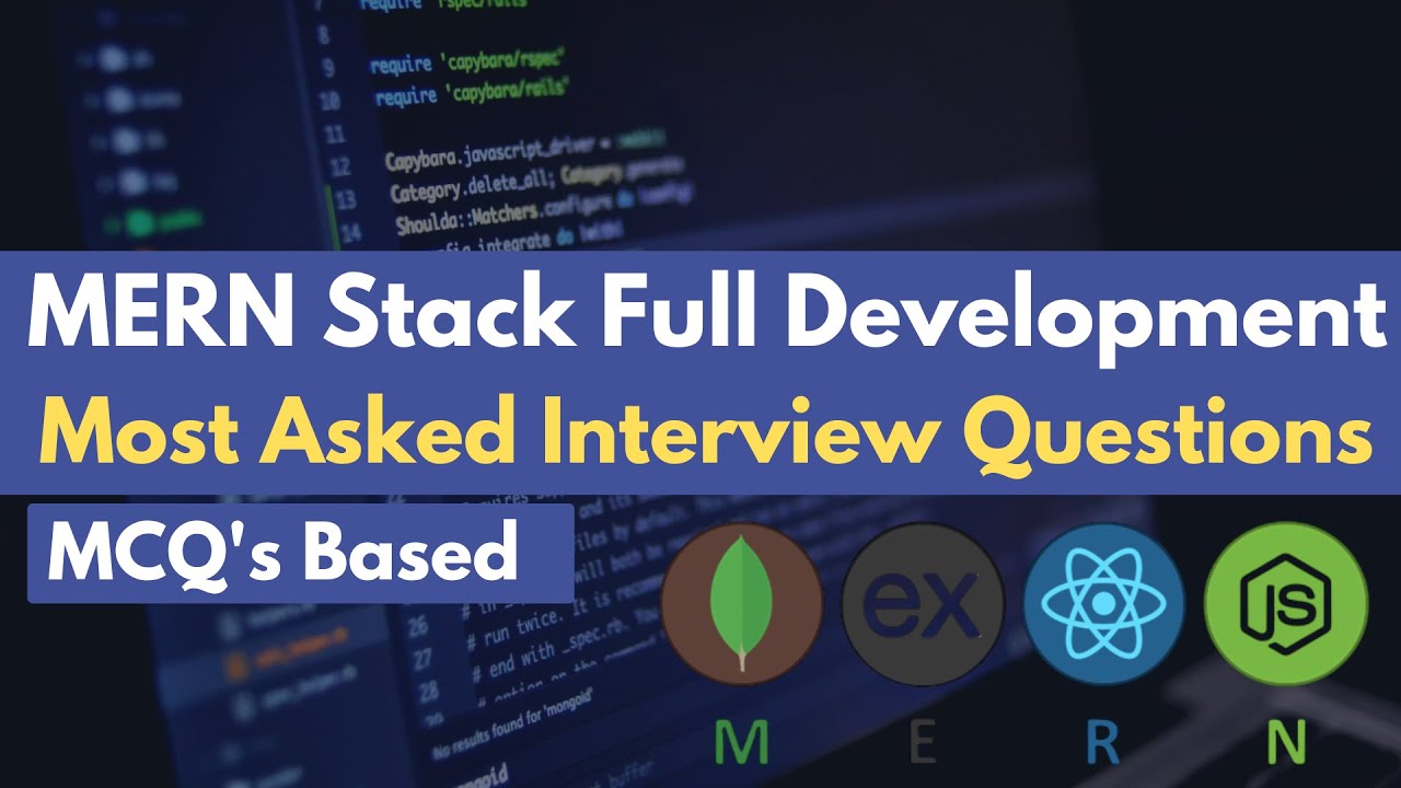 MERN Stack Developer MCQs | 100+ Interview Questions (MongoDB, Express, React, Node.js)