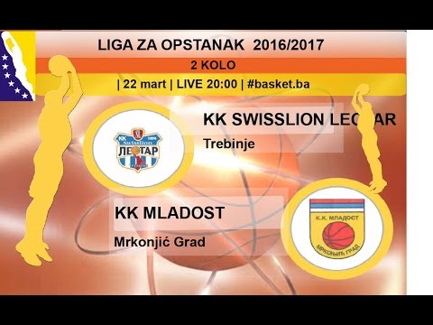 KK Swisslion Leotar - KK Mladost | Liga za opstanak | 2. kolo | LIVE 20:00