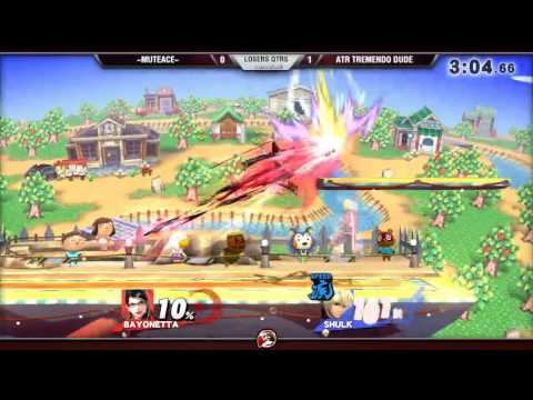 VS Arcadian 10/1/16 - Losers Qtrs - MuteAce (Peach/Bayo) vs Tremendo Dude (Shulk) - Smash 4