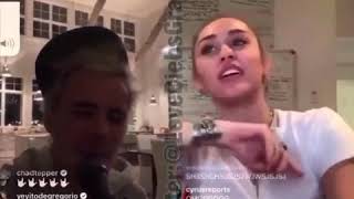 Justin Bieber ft. Miley Cyrus - Overboard (Live Instagram)